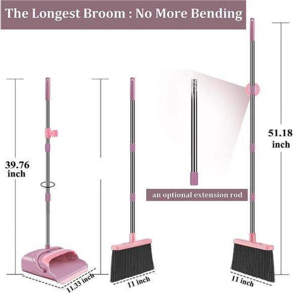 Broom Dustpan Set, Broom and Dustpan Set for Home, Broom and Dustpan Set - Picture 2 of 7